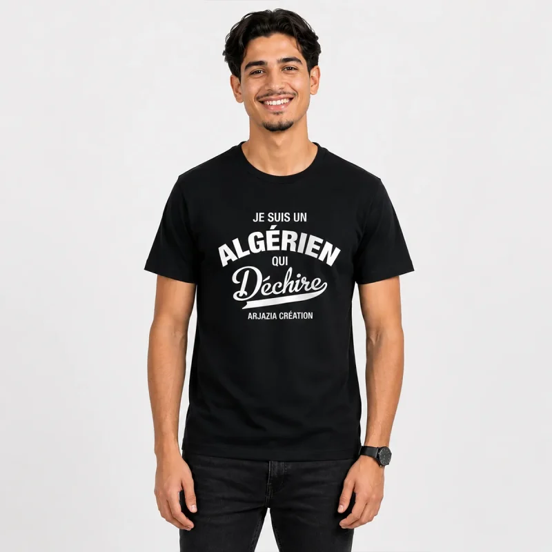 t shirt algerie-algerien qui dechire