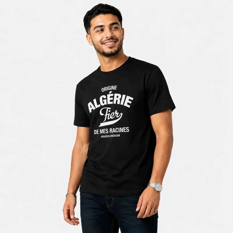 t shirt algerie-fier de mes racines