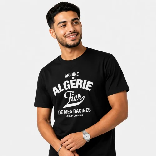 t shirt algerie-fier de mes racines