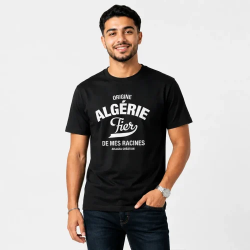 t shirt algerie-fier de mes racines