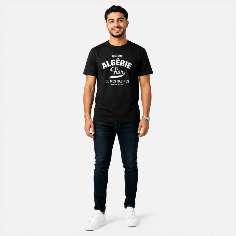 t shirt algerie-fier de mes racines