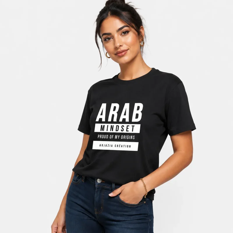 t-shirt-arabe-femme-mindset t-shirt arabe femme-mindset