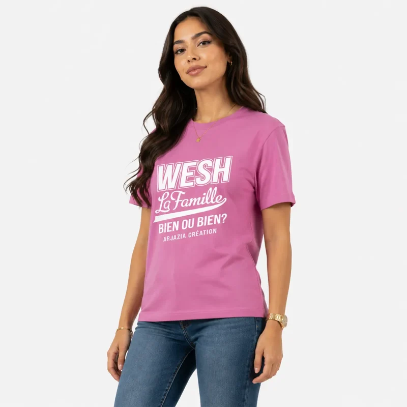 t-shirt-arabe-femme-wesh-la-famille t-shirt arabe femme-wesh la famille