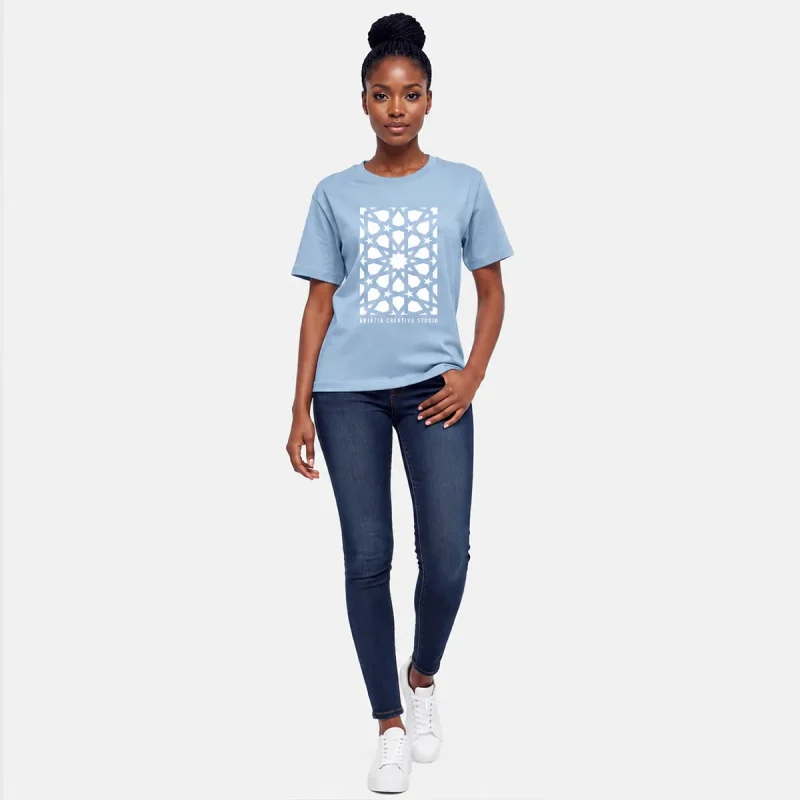 t-shirt-arabe-femme-zellige t-shirt arabe femme-zellige