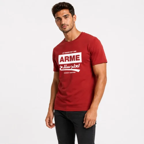 t-shirt arabe homme arme