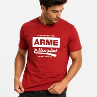 t-shirt arabe homme arme