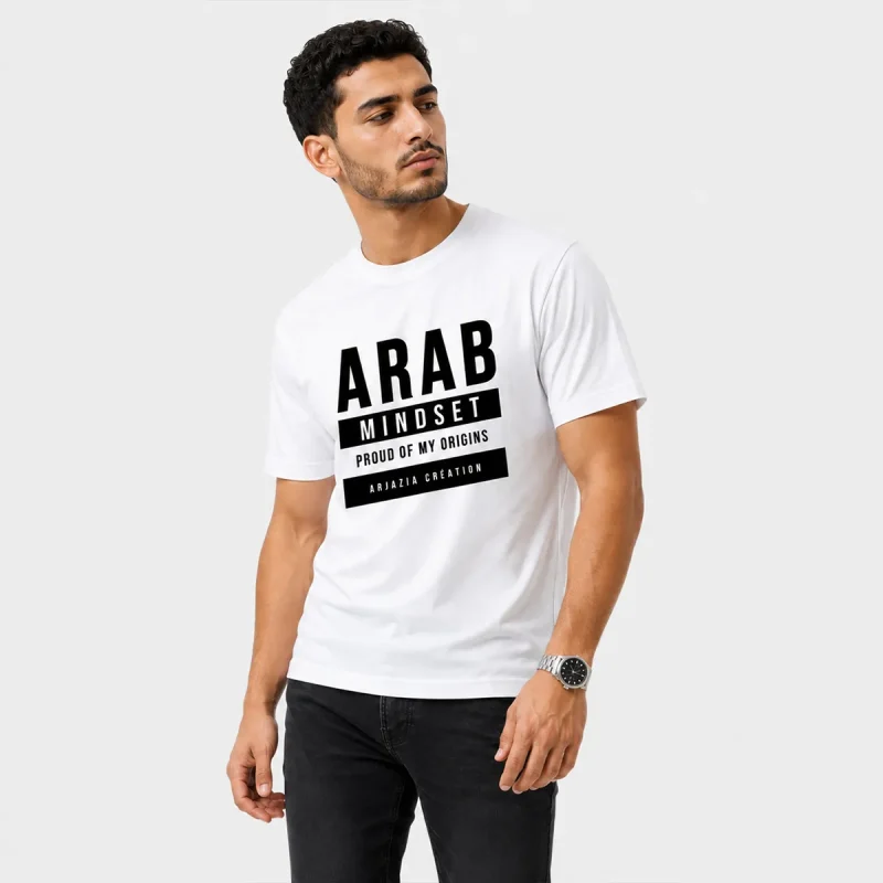 t-shirt arabe homme mindset