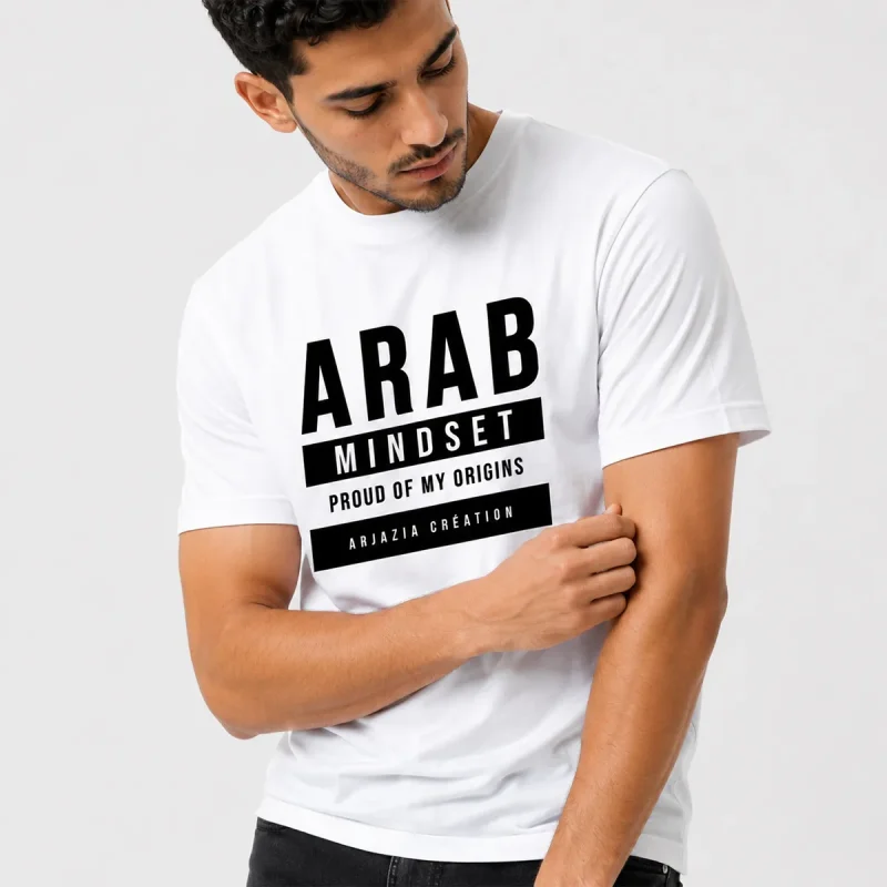 t-shirt arabe homme mindset