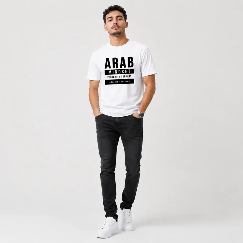t-shirt arabe homme mindset