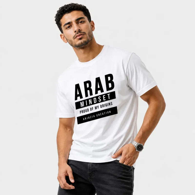 t-shirt arabe homme mindset