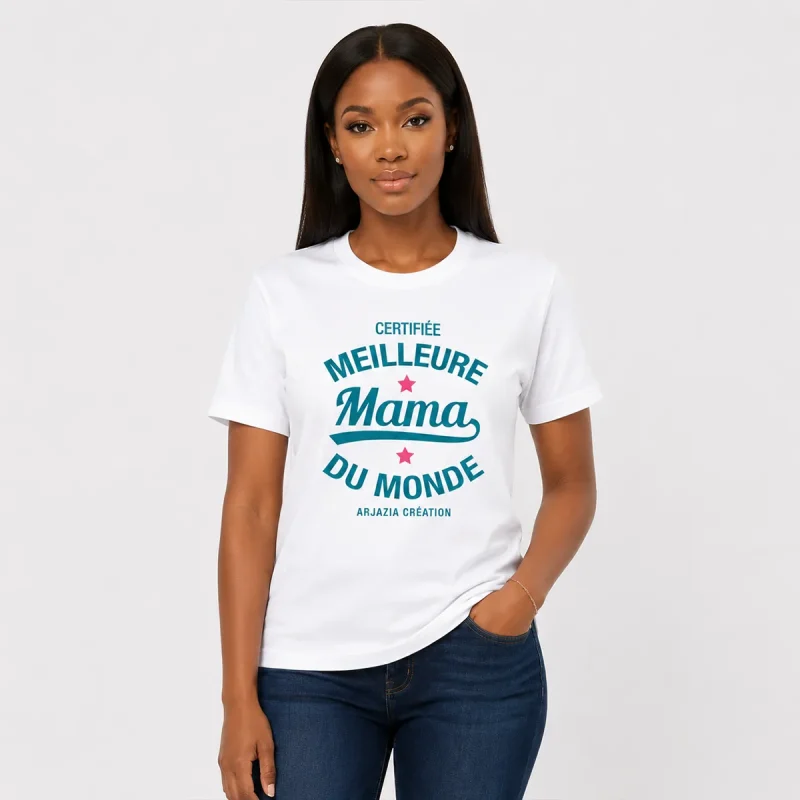 t-shirt-arabe-la-meilleure-mama t-shirt arabe-la-meilleure mama
