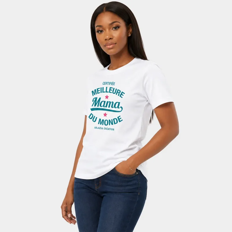 t-shirt-arabe-la-meilleure-mama t-shirt arabe-la-meilleure mama