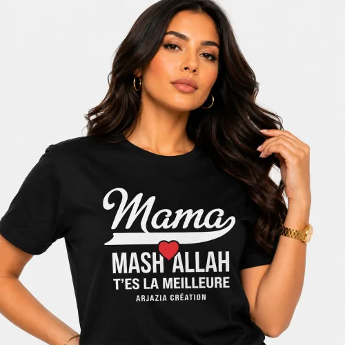 t-shirt arabe-mama mashallah