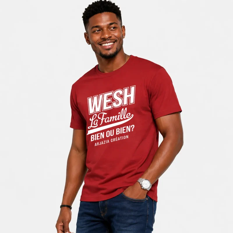t-shirt-arabe-wesh-la-famille t-shirt arabe-wesh la famille