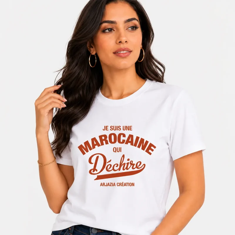 t-shirt maroc-marocaine qui dechire