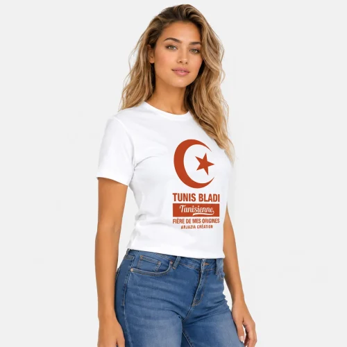 t-shirt tunisie femme-tunis bladi