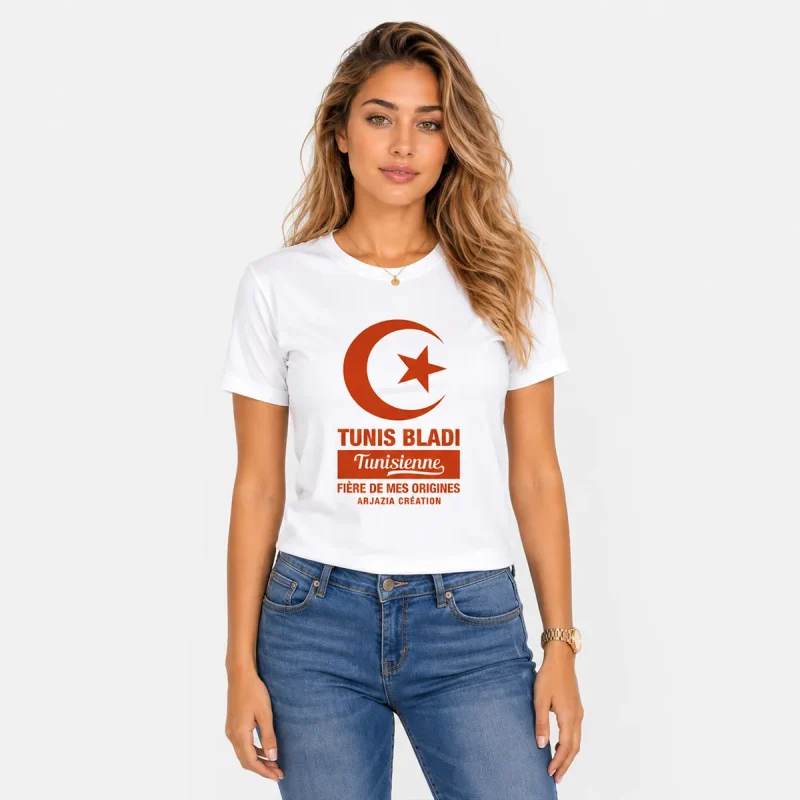 t-shirt-tunisie-femme-tunis-bladi t-shirt tunisie femme-tunis bladi