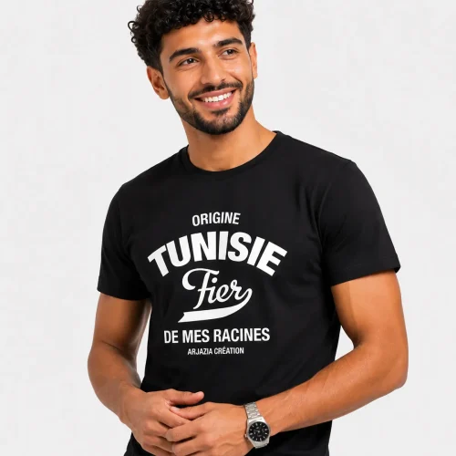 t shirt tunisie-fier de mes racines