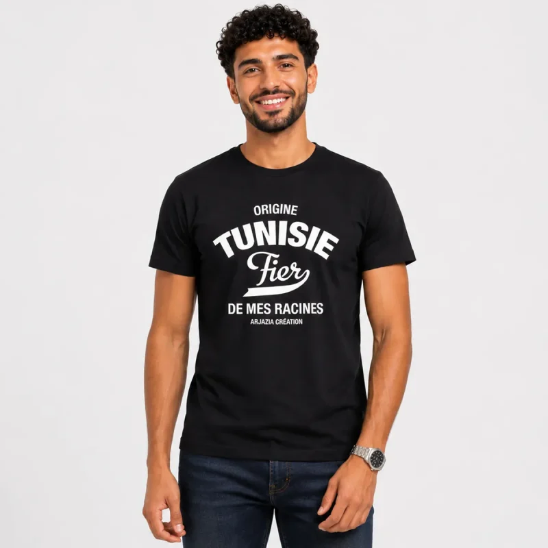 t shirt tunisie-fier de mes racines