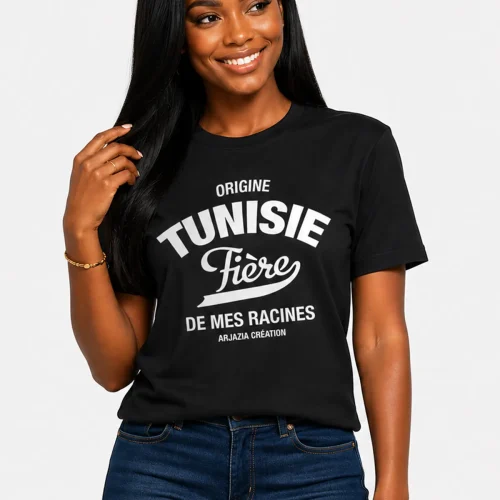 t-shirt tunisie-fiere-de mes racines