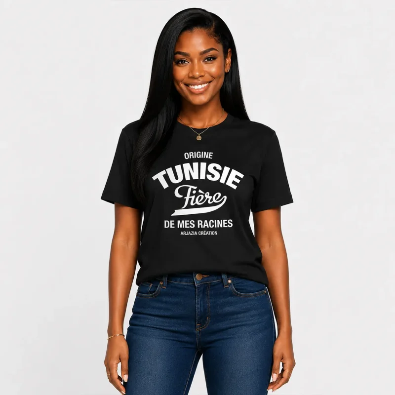 t-shirt-tunisie-fiere-de-mes-racines t-shirt tunisie-fiere-de mes racines