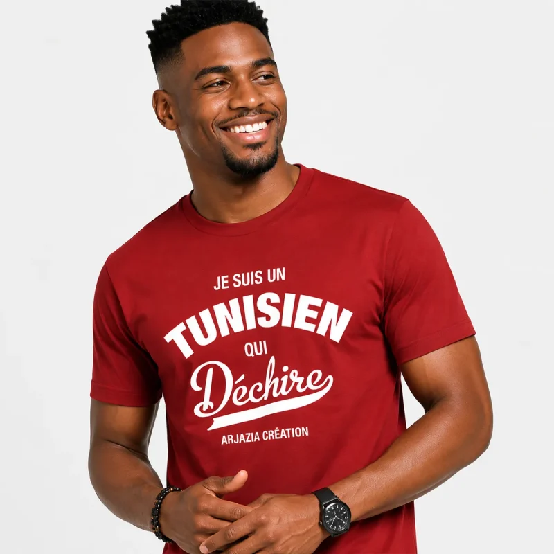 t shirt tunisie-tunisien qui dechire