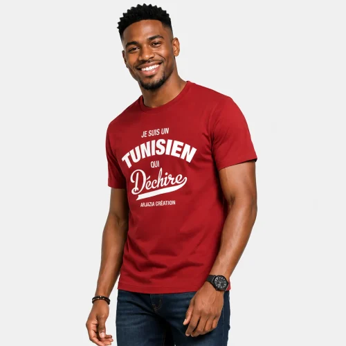 t shirt tunisie-tunisien qui dechire