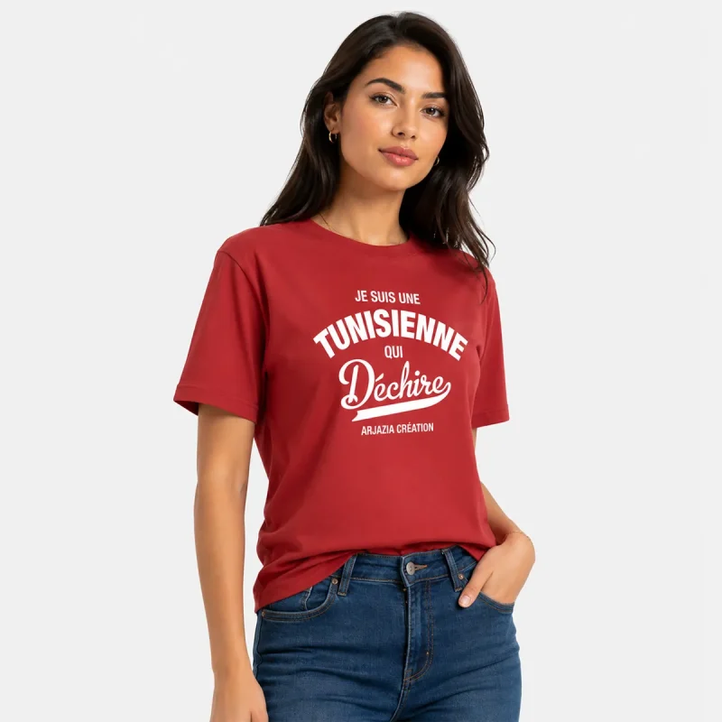 t-shirt tunisie-tunisienne qui dechire