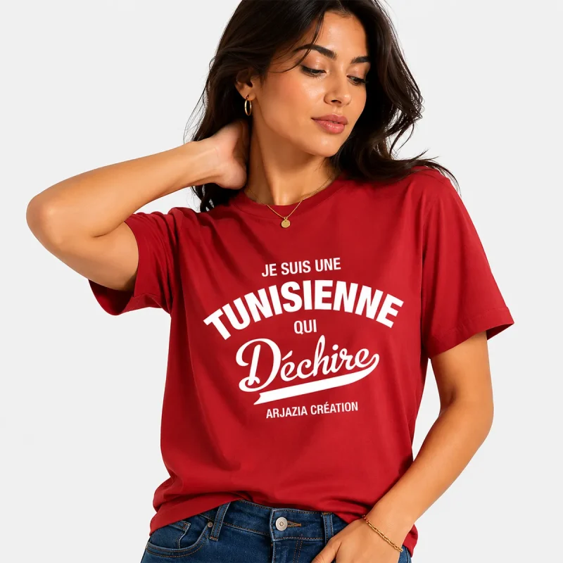 t-shirt tunisie-tunisienne qui dechire