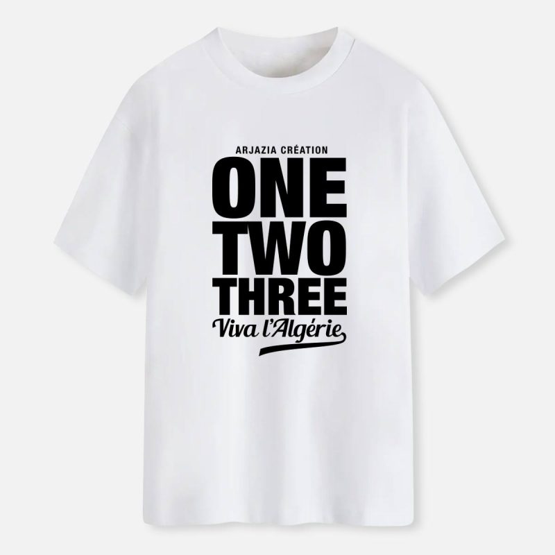 tshirt-algerie-one-two-three t shirt algerie-one two three