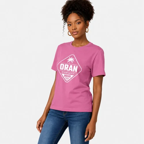 t-shirt algerie-femme-Oran beach