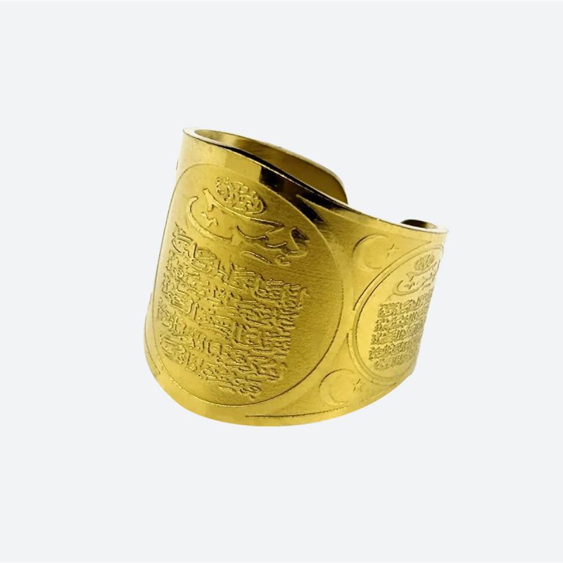 Bague islam musulmane-or