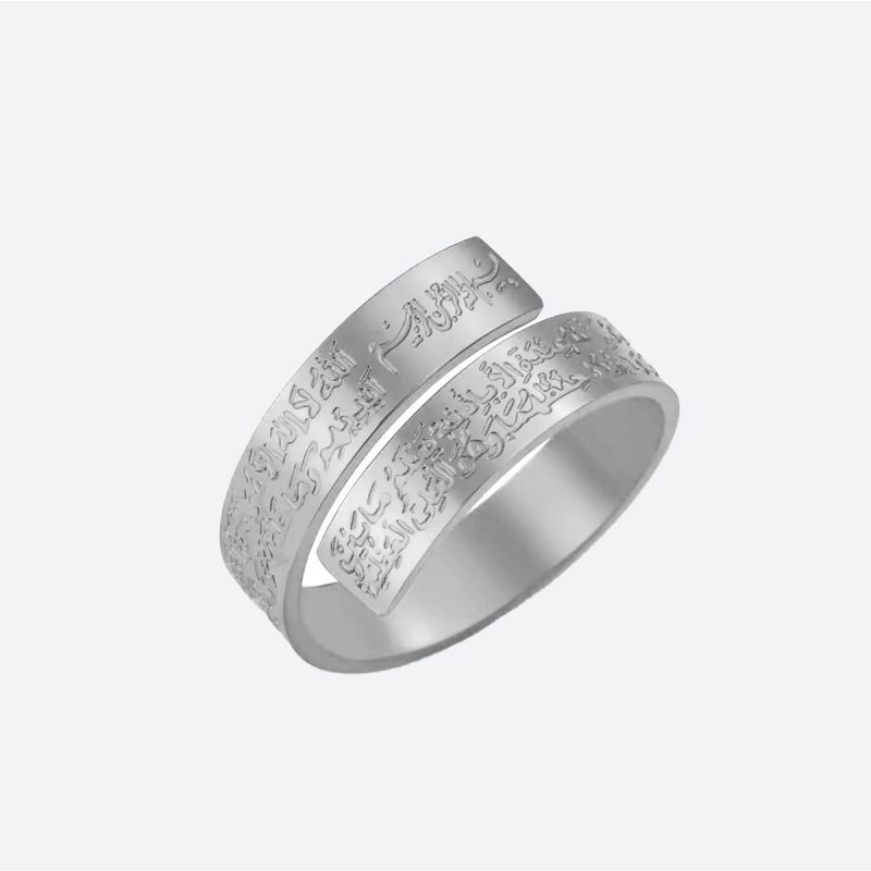 Bague islam pour femme-argent