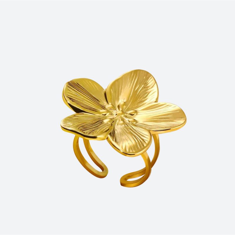 Bague orientale fleur