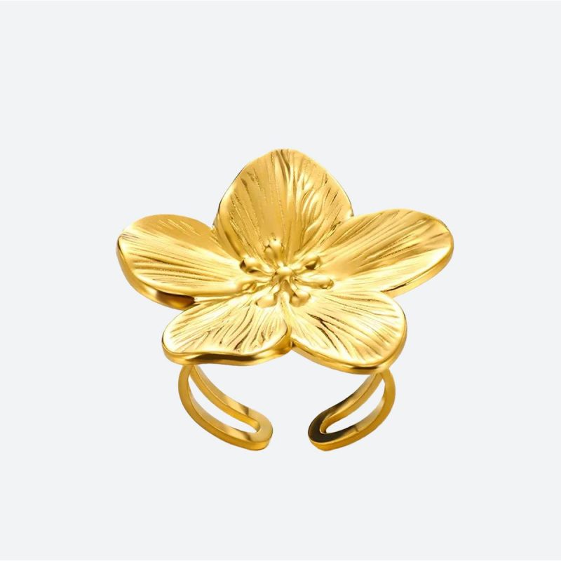 Bague orientale fleur