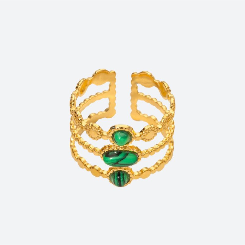 Bague orientale pierre