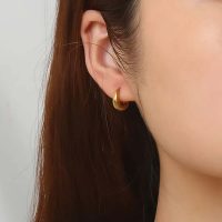 Boucle d'oreille orientale-acier