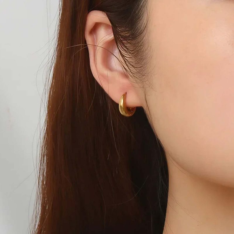 Boucle d'oreille orientale-acier