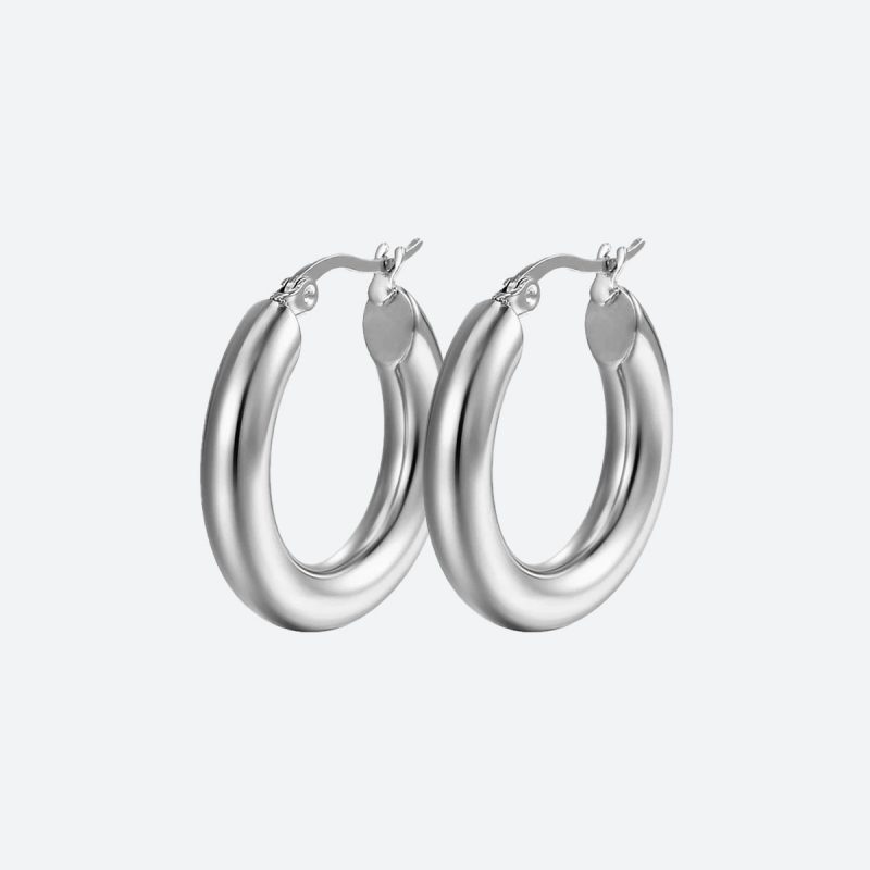 Boucles d'oreilles orientales-circulaires-argent