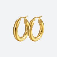 Boucles d'oreilles orientales-circulaires-or