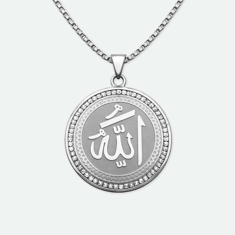 Collier islam médaille-argent