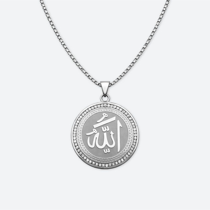 Collier islam médaille-argent