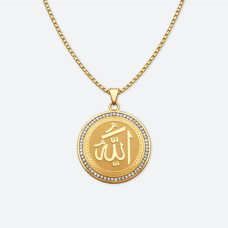 Collier islam médaille-or