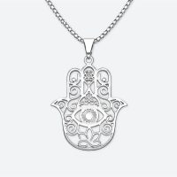 Collier khamsa-argent