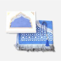 Tapis de prière femme-cadeau-bleu