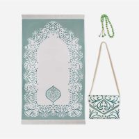 Tapis de prière pour femme-vert