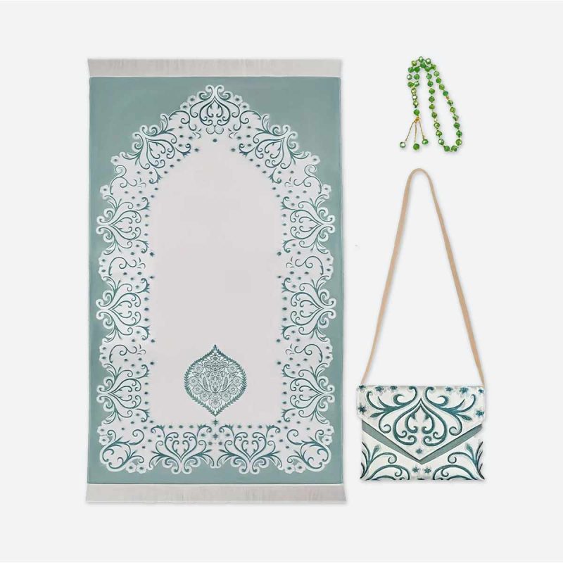Tapis de prière pour femme-vert