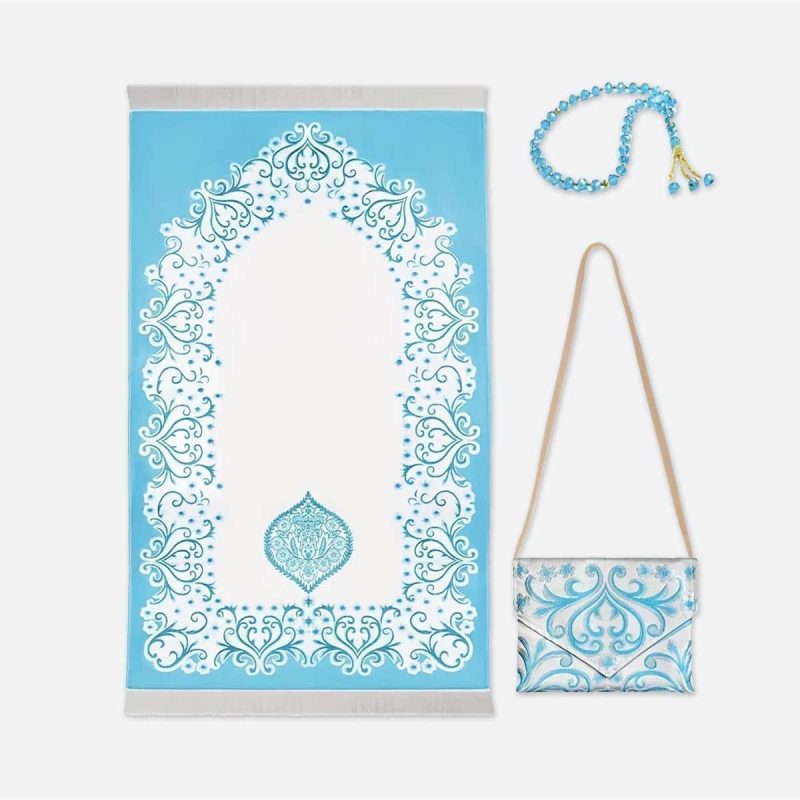 Tapis de prière pour femme-turquoise