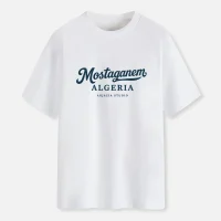 T-shirt Algerie Mostaganem-blanc