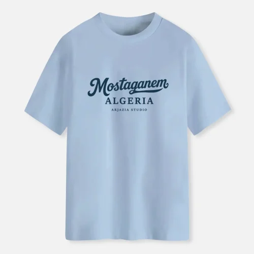 T-shirt Algerie Mostaganem-bleu